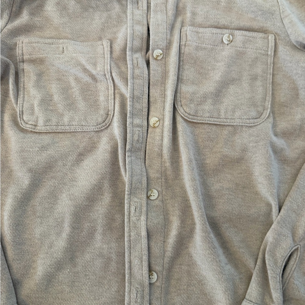 Thread & Supply small Beige Button-Up Shacket - Picture 4 of 4